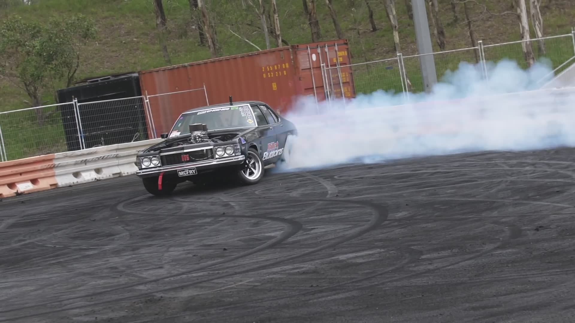 Documenting the first professional burnout competition for a new car