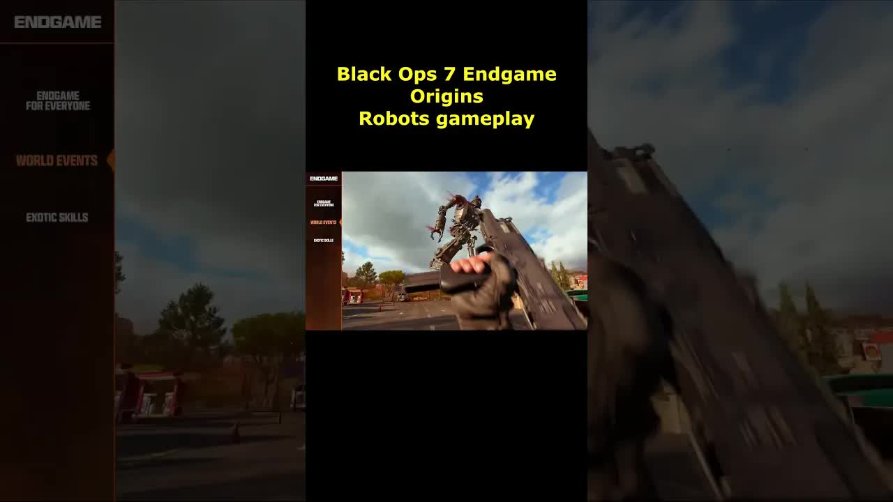 Black Ops 7 ORIGINS Robots Gameplay in Endgame Season 1 Update! Zombies Endgame Open World Origins
