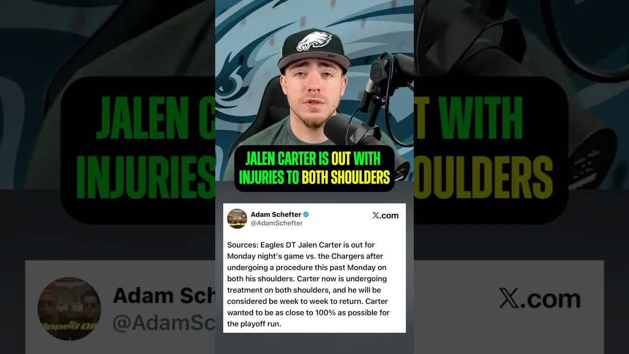 BREAKING: The #Eagles just got some brutal injury news about Jalen Carter 👀#philadelphiaeagles #nfl