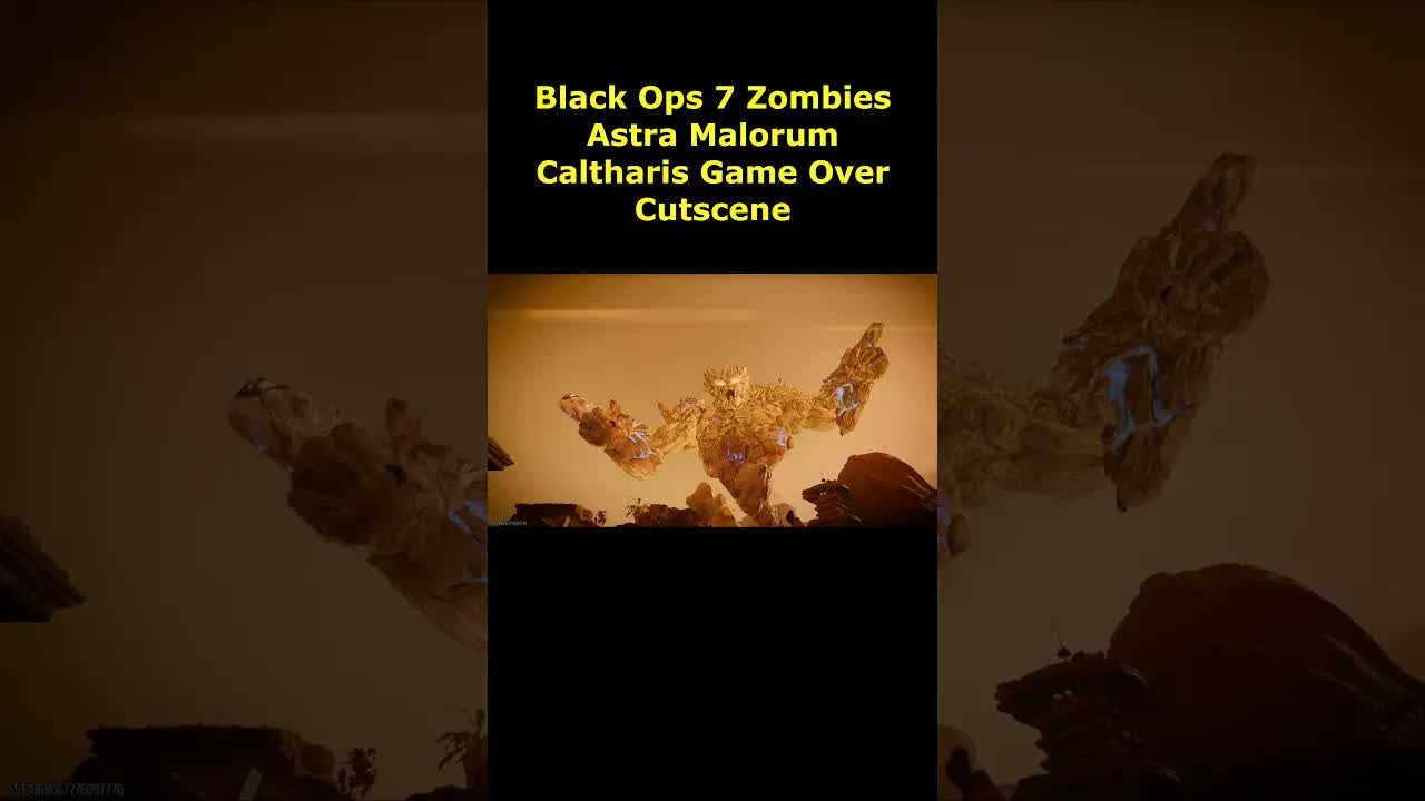 Black Ops 7 Zombies Caltherius Game Over Death Cutscene animation! new Boss Astra Malorum Caltherius