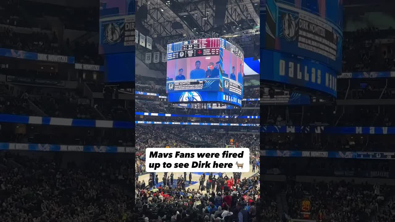 Dirk Nowitzki was here for Dallas Mavericks vs Houston Rockets