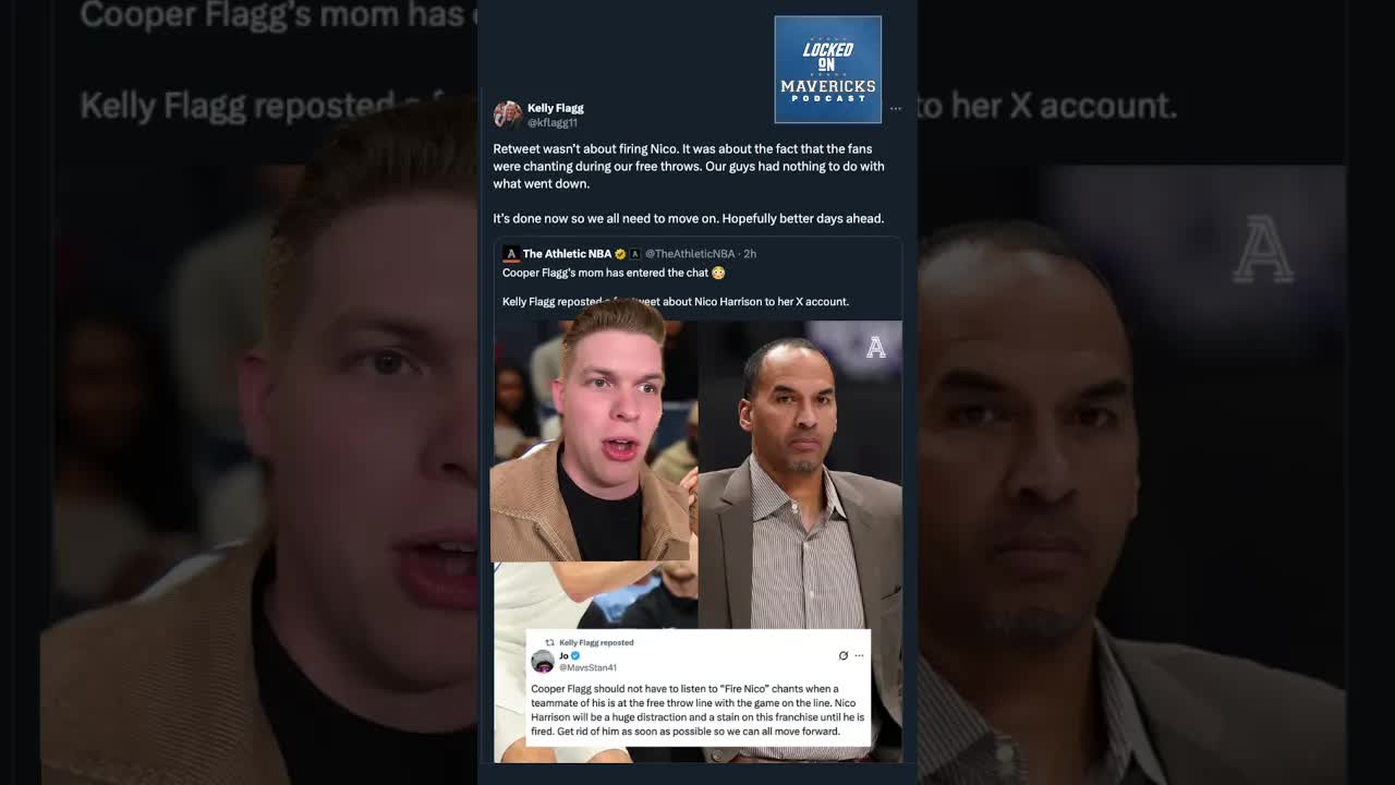 Cooper Flagg’s mom weighs in on the “FIRE NICO” chants at the Dallas Mavericks game