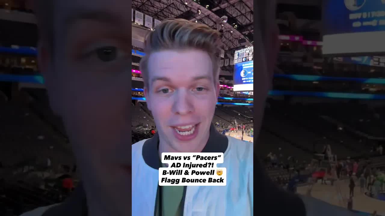 Anthony Davis INJURY, Dallas Mavericks Beat Indy | Dwight Powell, Brandon Williams & Cooper Flagg