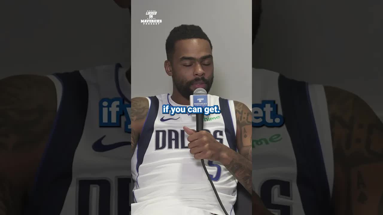 Dallas Mavericks guard D’Angelo Russell says the key to playing well with Anthony Davis #mavericks