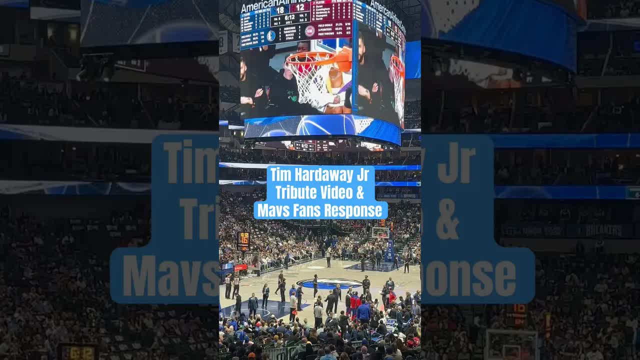 Tim Hardaway Jr Tribute Video and Mavs Fans’ Response | Dallas Mavericks Game  #mavs
