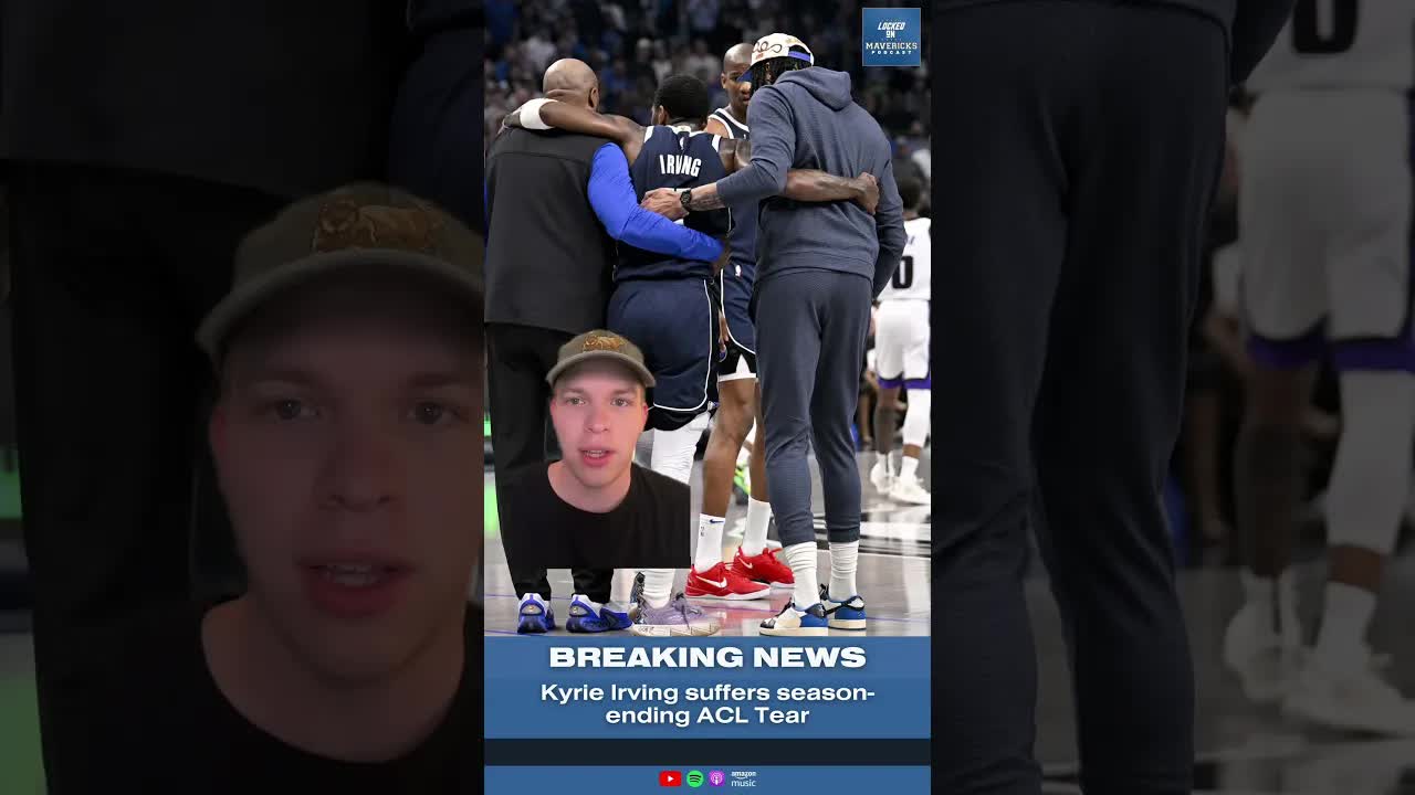 Kyrie Irving tears ACL, Dallas Mavericks Season From Hell is over… #mavs #mavericks #kyrieirving