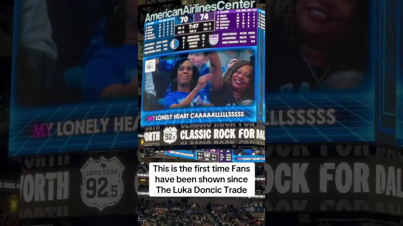 Dallas Mavericks Fan says “FIRE NICO” on the video board 👀 #mavs #mffl