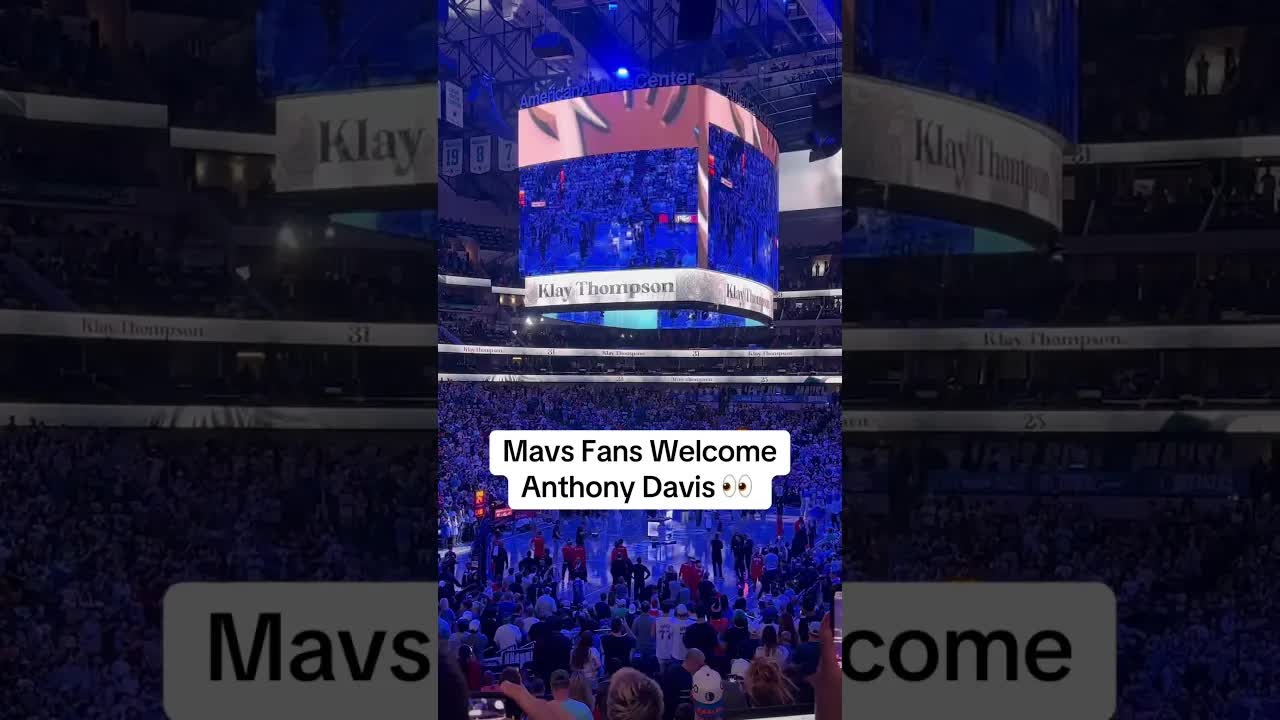 Mavs Fans Welcome Anthony Davis to the Dallas Mavericks #mavs #mffl