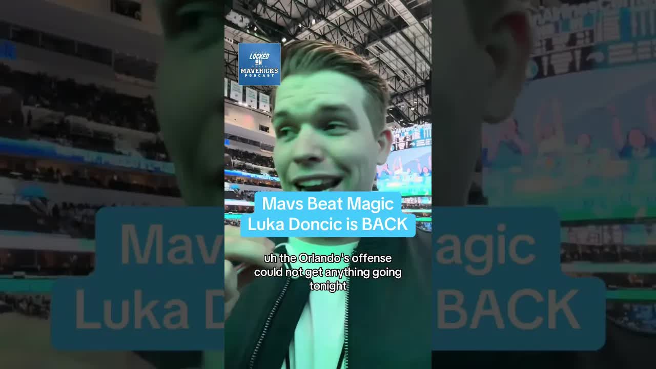 Luka Doncic Is BACK , Early Offense Leads to Dallas Mavericks win vs Orlando Magic #mavs