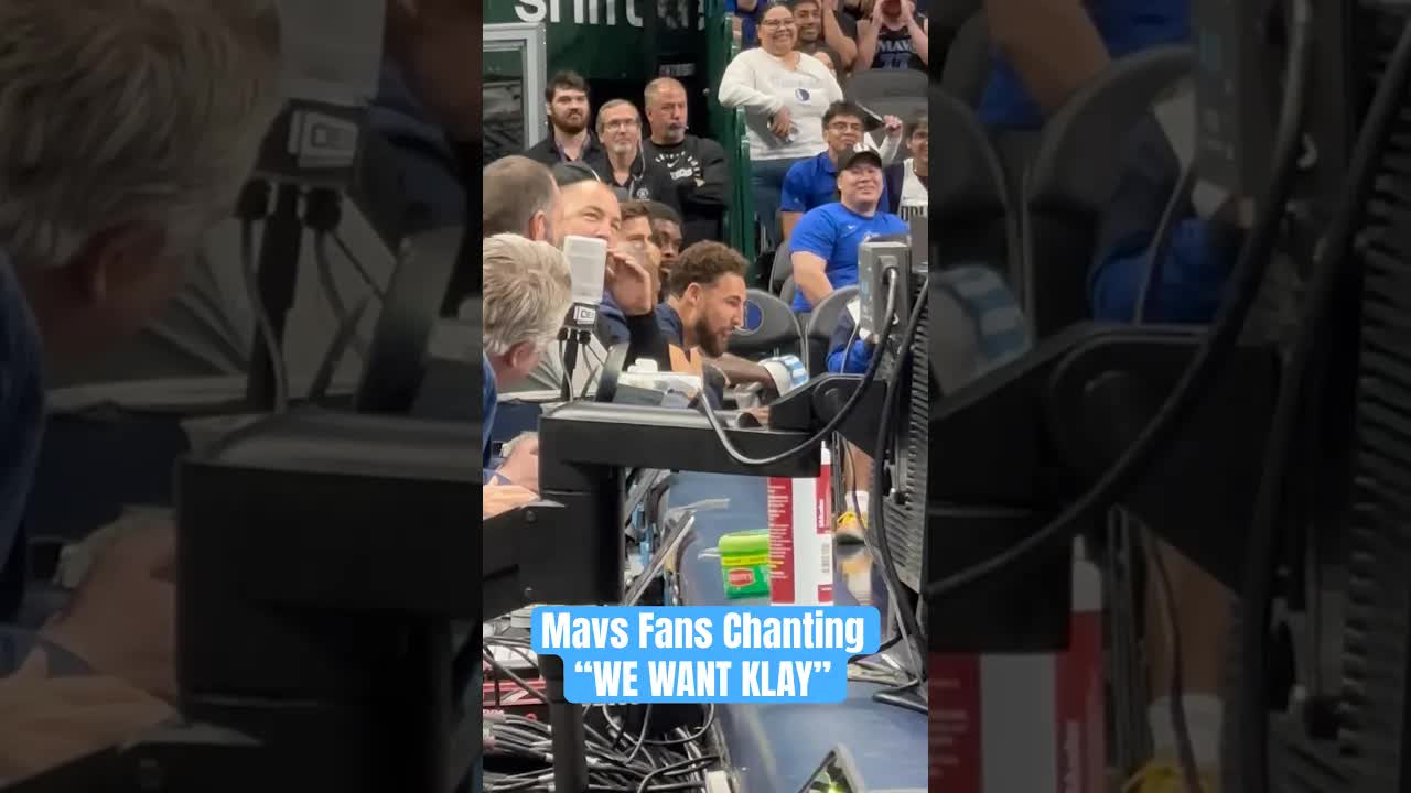 Dallas Mavericks Fans Chanting for Klay Thompson at Mavs Fan Jam #mavs
