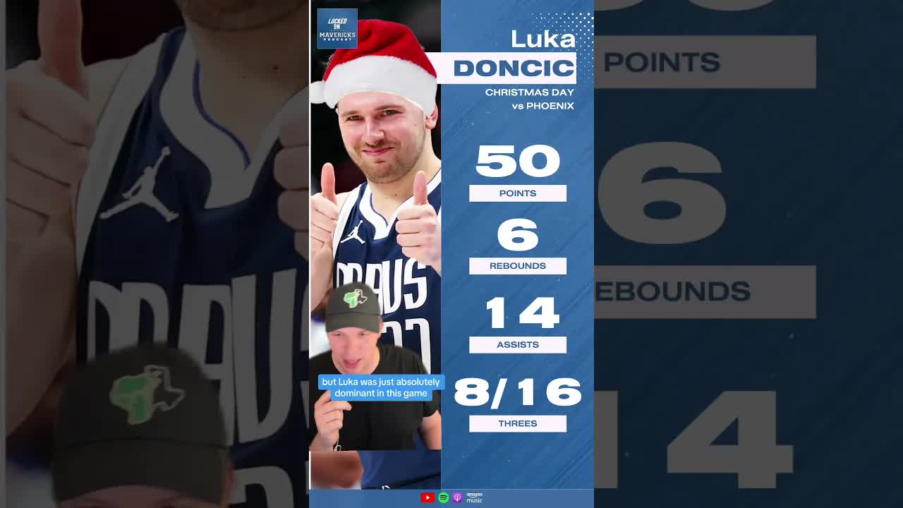 Luka Doncic 50 Points Christmas Dallas Mavericks vs Phoenix Suns #mavs #lukadoncic