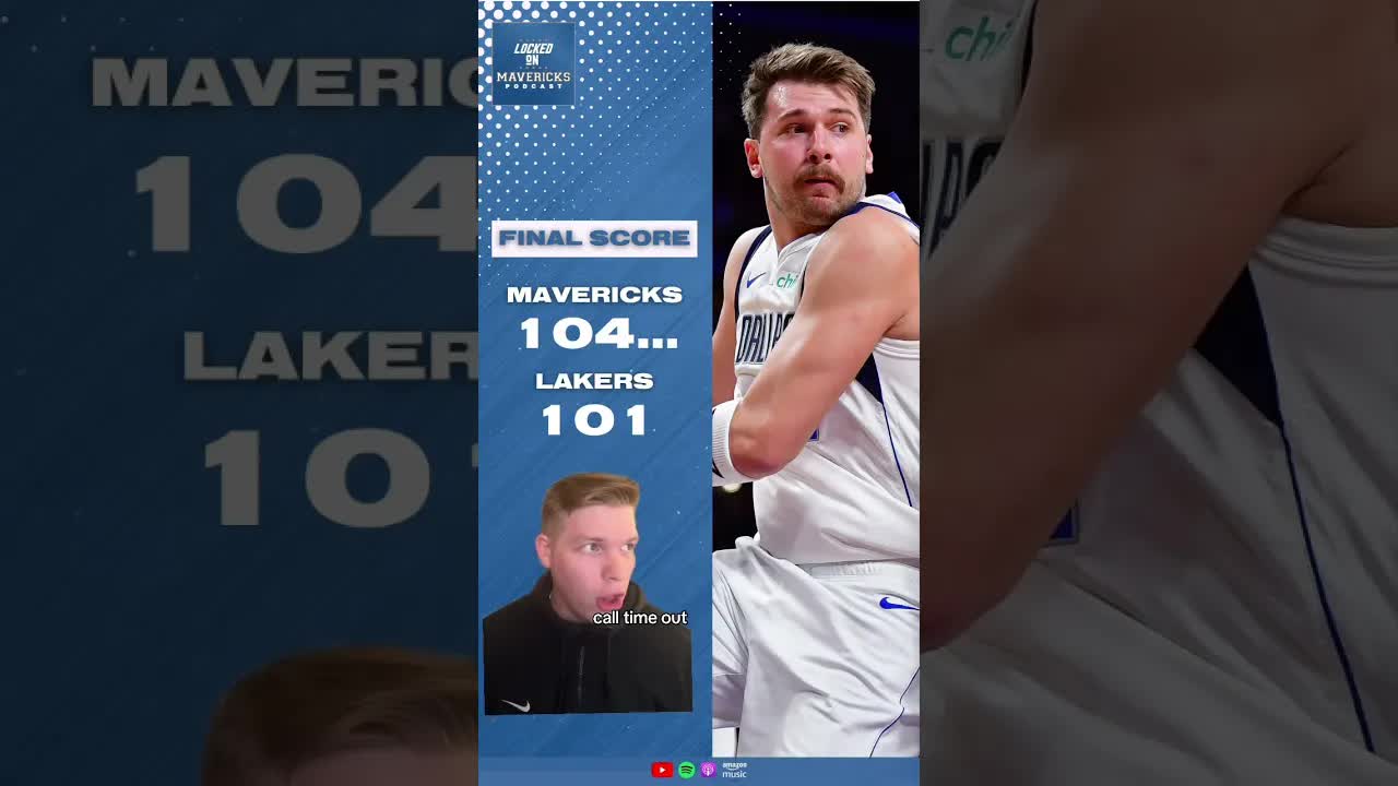 Kyrie Irving Bails Out Dallas Mavericks vs Los Angeles Lakers #mavs #dallas #nba