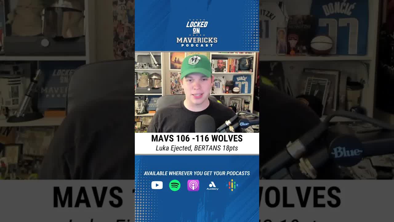 Luka Doncic EJECTED, Dallas Mavericks Play Terribly vs Minnesota Timberwolves, DAVIS BERTANS THO