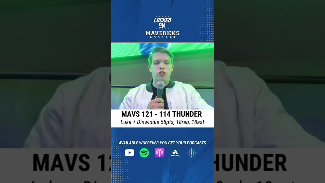Luka Doncic & Spencer Dinwiddie Carry Dallas Mavericks to Win vs OKC #mavs #dallasmavericks