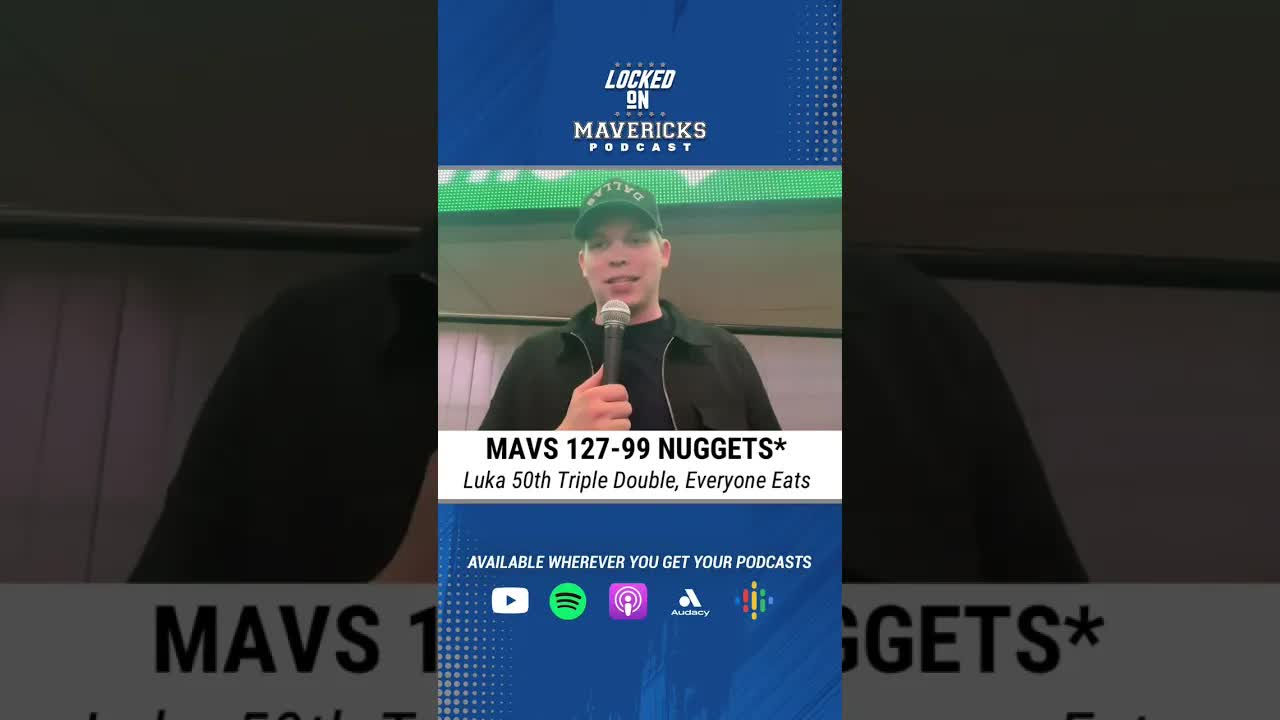 Luka Doncic 50th Triple Double, Dallas Mavericks beat Denver Nuggets, Christian Wood Plays Well