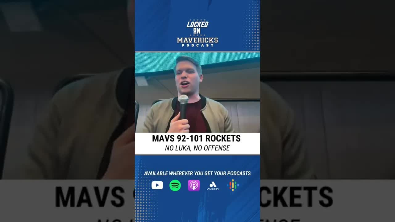 Dallas Mavericks Lose to Houston Rockets Without Luka Doncic… Offensive Play