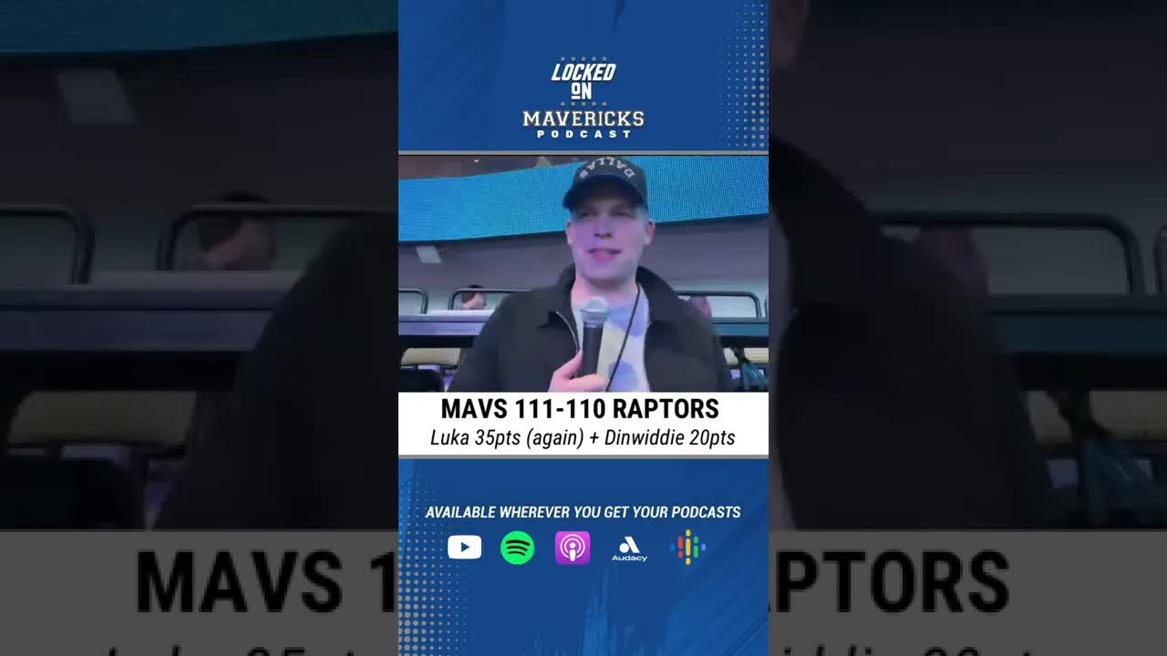 Dallas Mavericks Hold On to Beat Toronto Raptors, Luka Doncic 30+ Again, Spencer Dinwiddie Goes Off