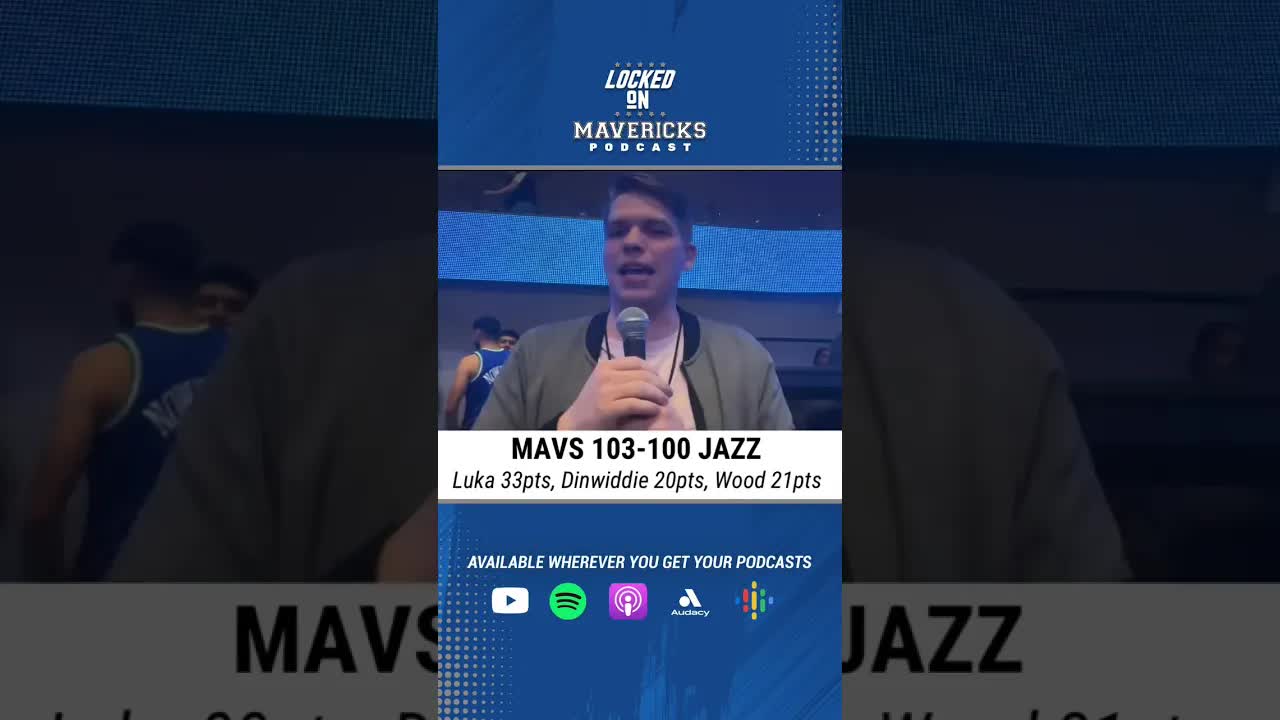 Luka Doncic Scores 30 AGAIN & Christian Wood 20/10 Dallas Mavericks vs Utah Jazz Postgame