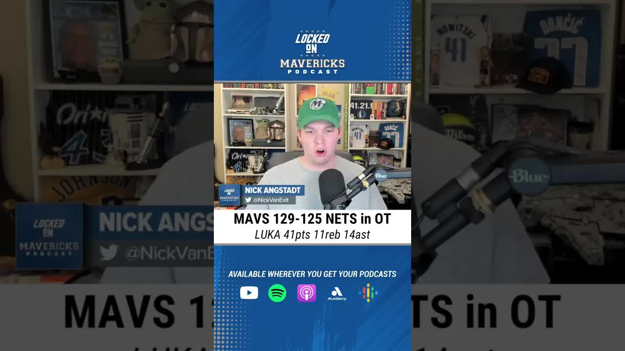 Luka Doncic 41-point Triple Double in Dallas Mavericks Overtime win vs Brooklyn Nets - Mavs Podcast