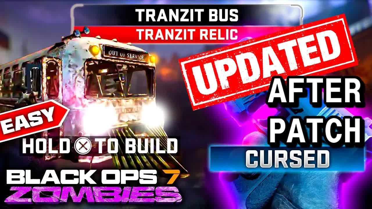 How to UNLOCK BUS Relic AFTER PATCH in Cursed Mode! BO7 Zombies Ashes of the Damned TranZit Bus