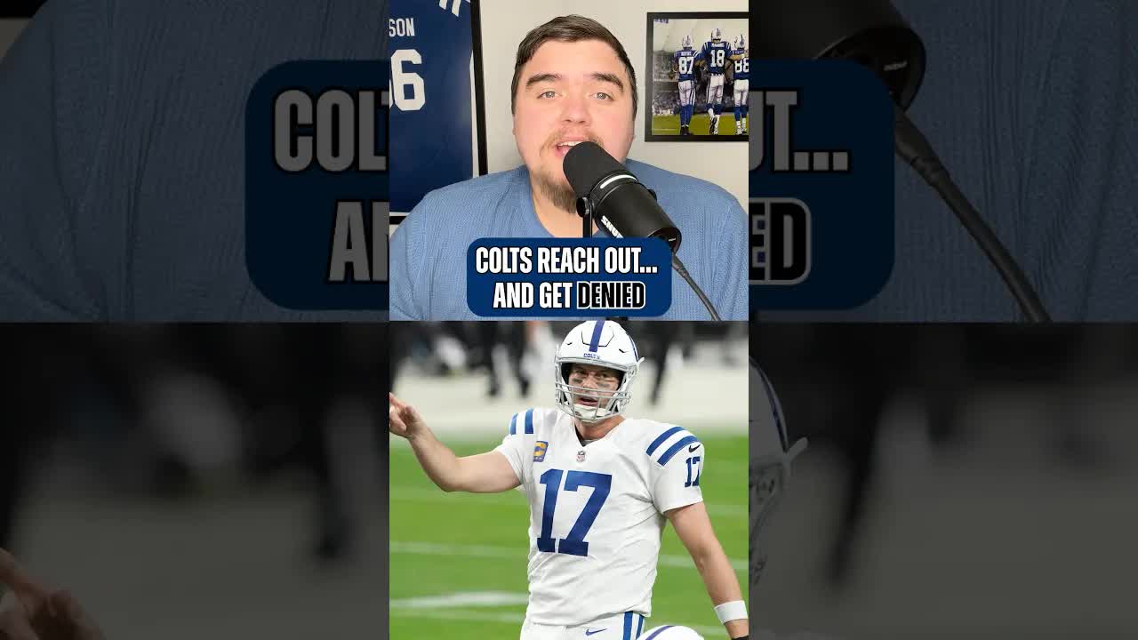 The #colts had another reunion lined up but were DENIED as the team looks to solve their QB issue…