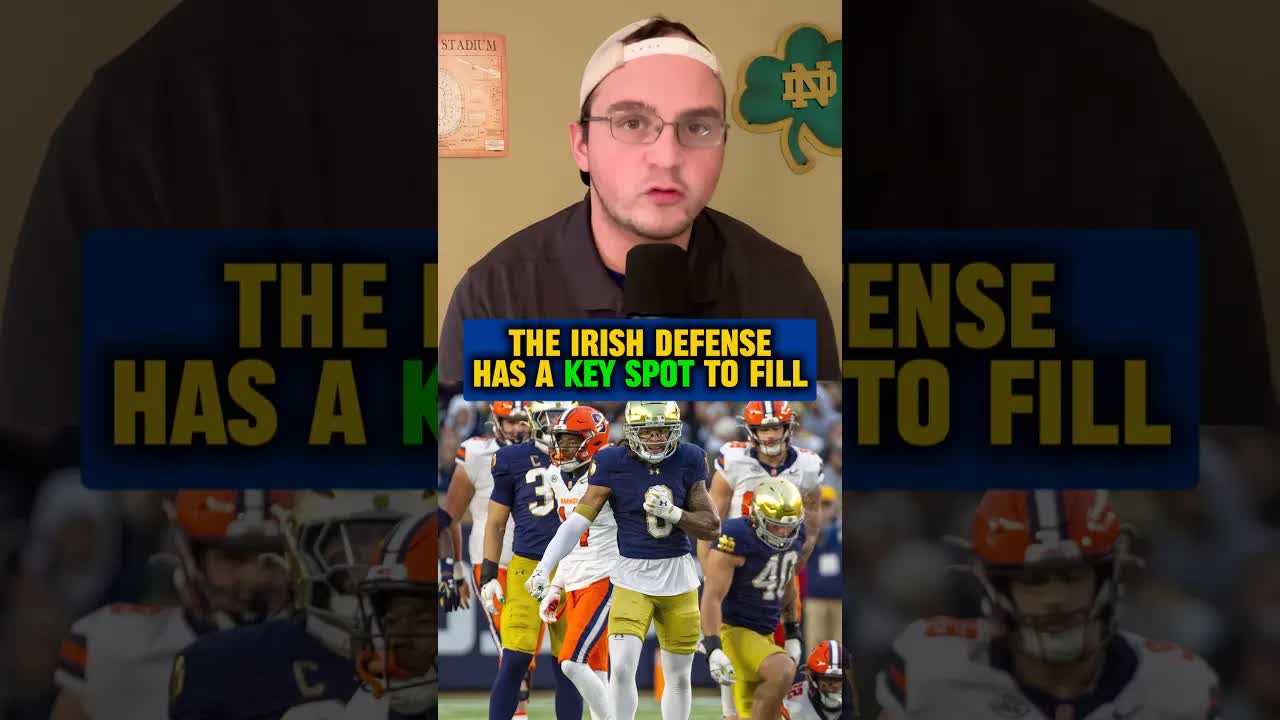 The #Irish have a big decision to make with the nickel position this offseason 👀 #NotreDame #shorts