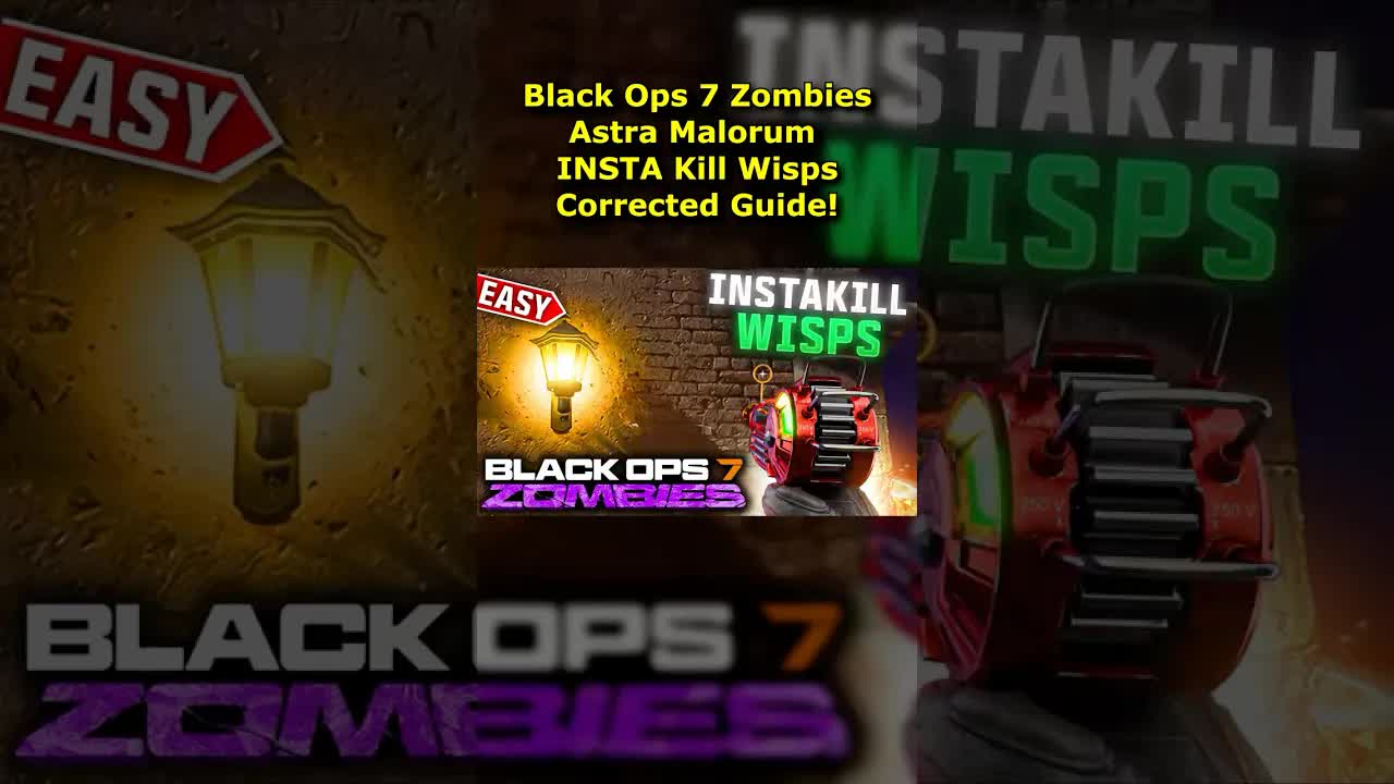Astra Malorum INSTA KILL Wisps Lanterns UPDATED Easter Egg Guide  (Black Ops 7 Zombies Wisps EE)