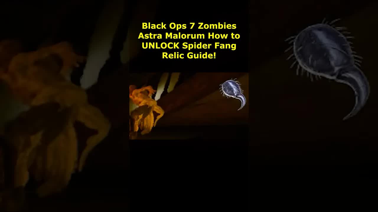 How to UNLOCK SPIDER FANG Relic in Cursed Mode! Black Ops 7 Zombies Astra Malorum Spider Fang Relic