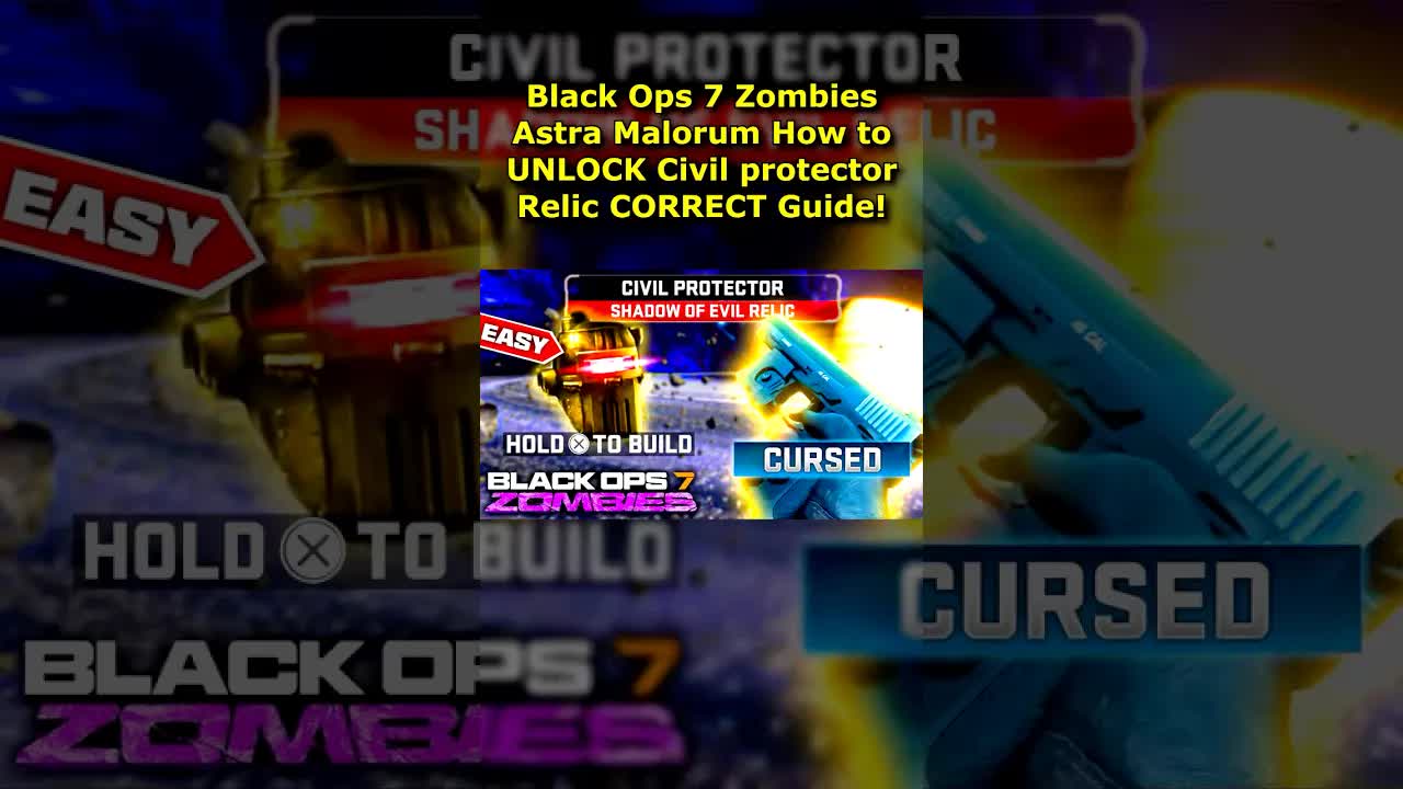How to UNLOCK Civil Protector Relic in Cursed Mode! (Black Ops 7 Zombies Astra Malorum Head Relic)