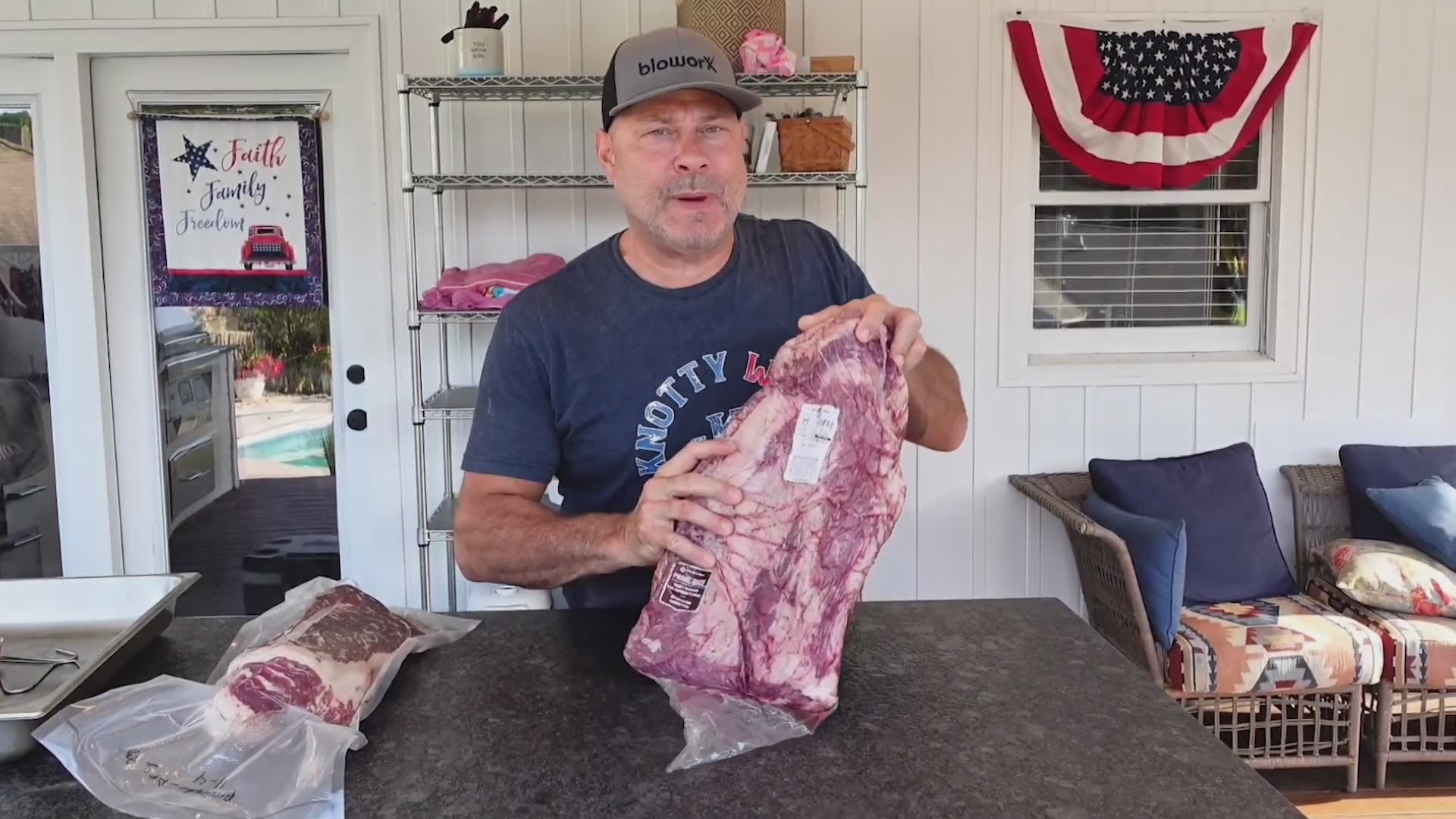 Red wine dry-aged brisket for twenty-four days