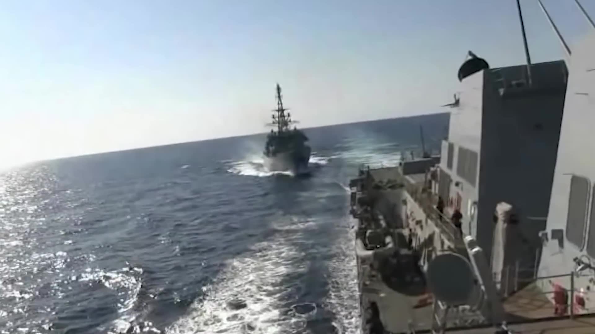 Chinese vessel approaches within dangerous proximity