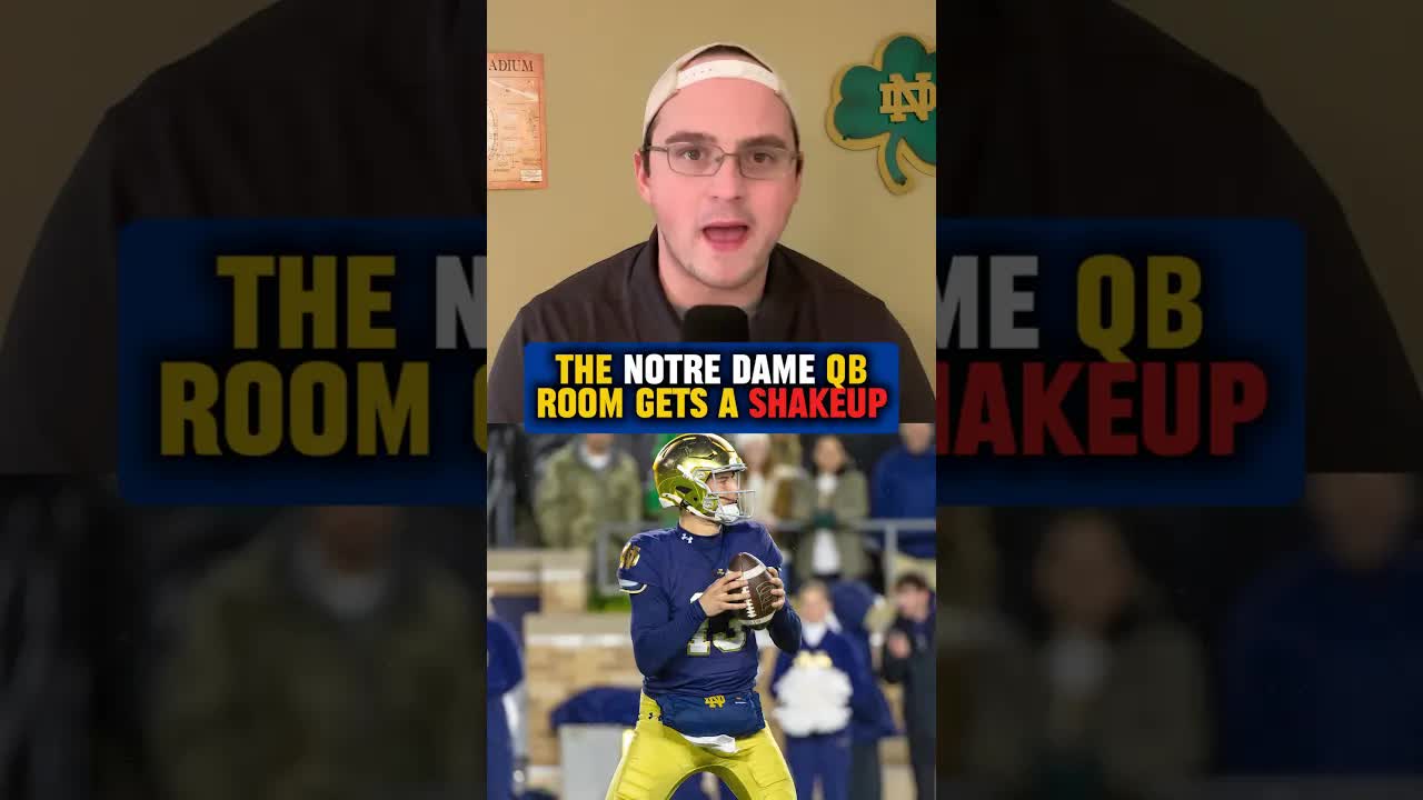The #Irish QB recruit is going to be on campus sooner than expected 👀 #NotreDame #football #shorts
