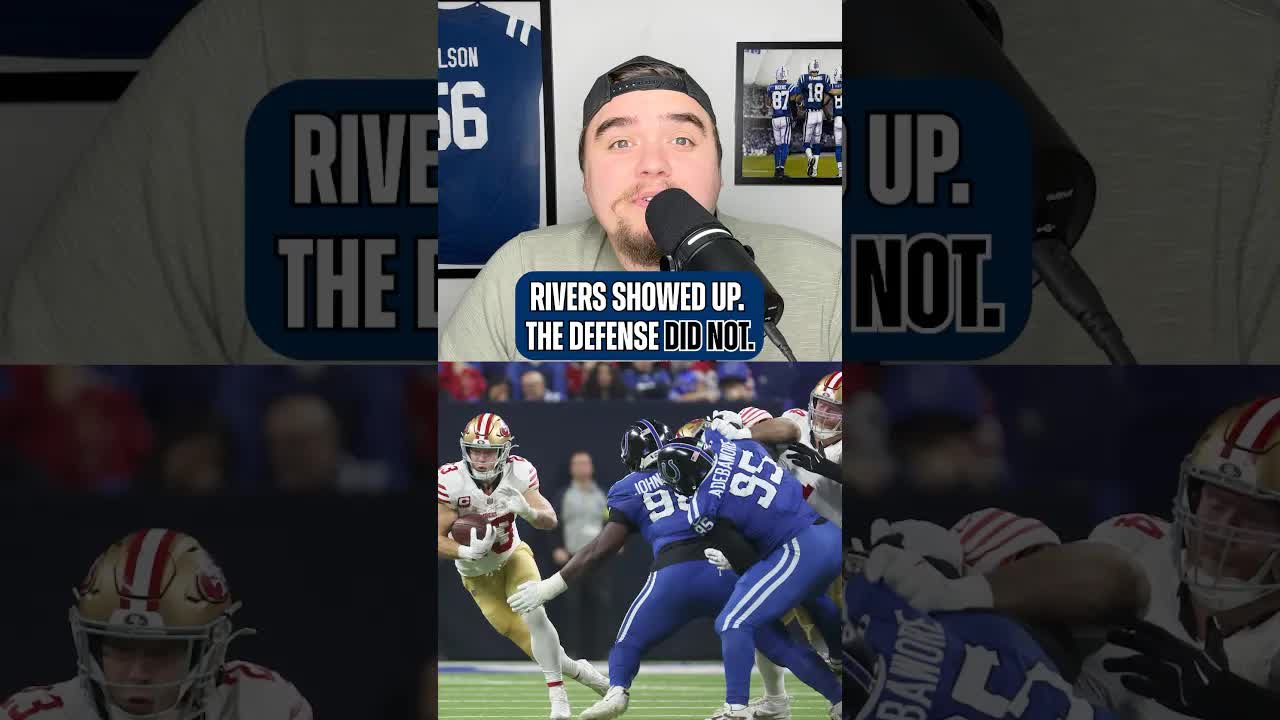 The #colts playoff hopes are on their last leg after the defense FAILED Rivers and the offense