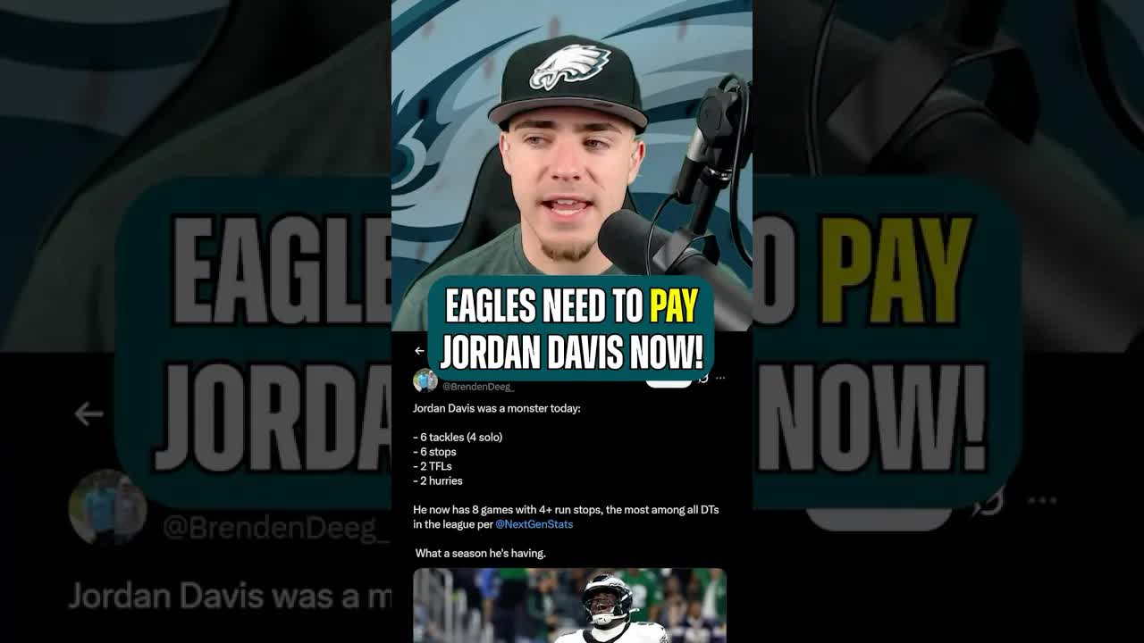 Jordan Davis Is Having A BREAKOUT Season For The #Eagles 🔥 #philadelphiaeagles #eaglesnews #nfl