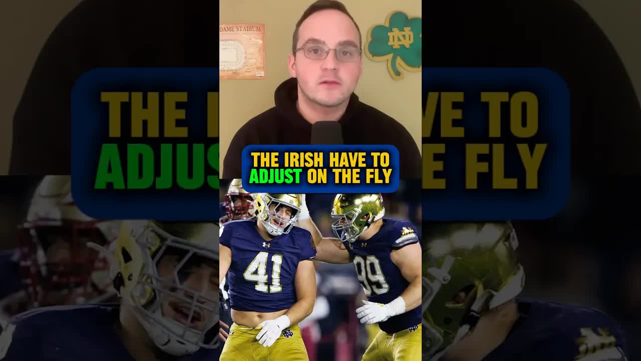 The loss of Hinish forces the #Irish to dip into the portal again ☘️ #NotreDame #football #shorts