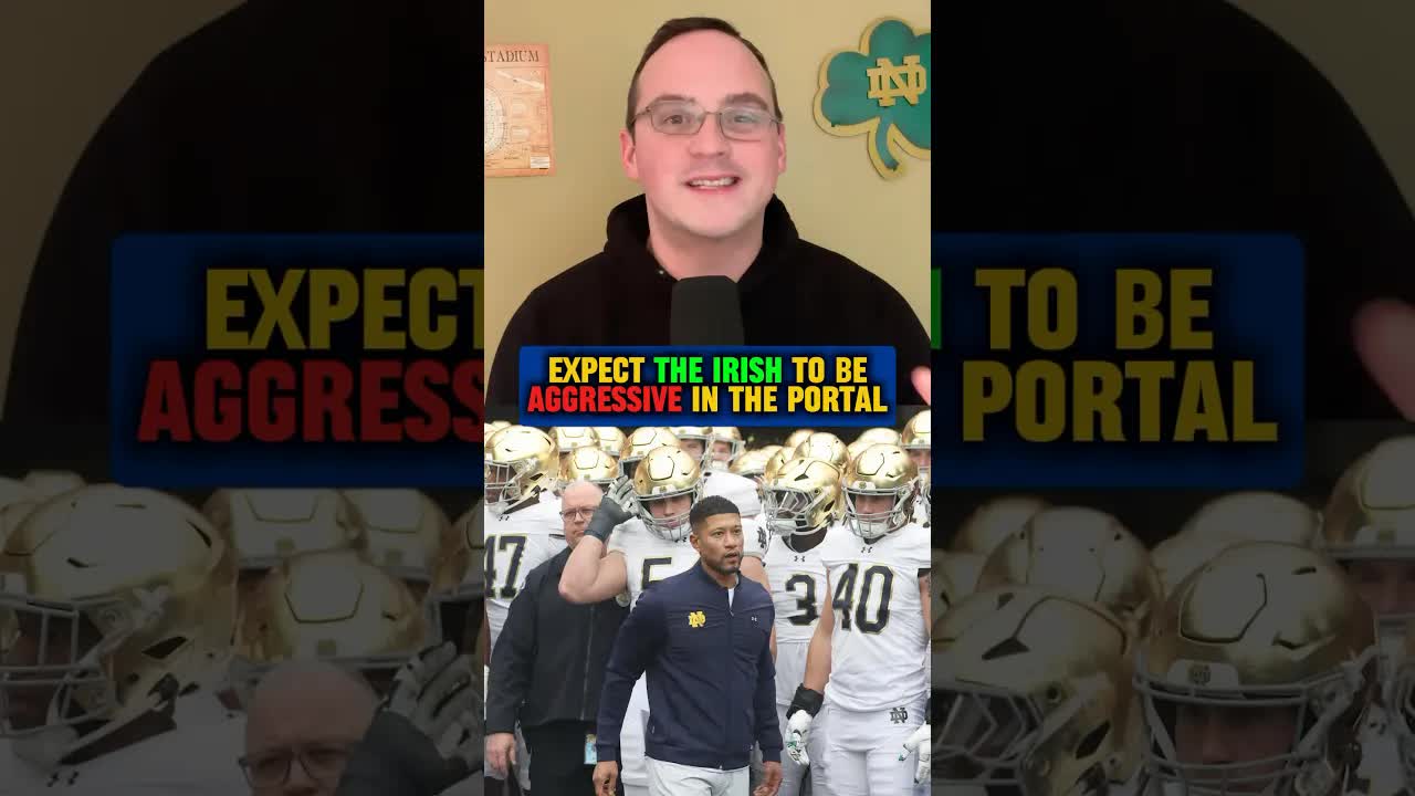 The #Irish will be big players in the initial portal window looking to rebuild their roster #shorts