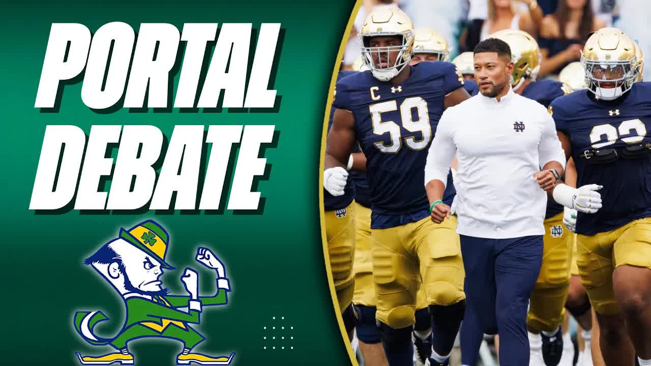 The BIGGEST transfer portal debate for the Notre Dame Fighting Irish