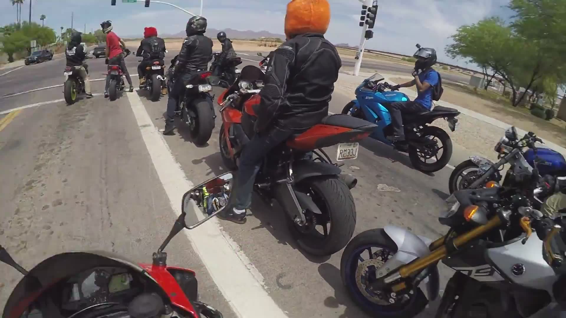 Major gathering of motorcycle content creators in desert state