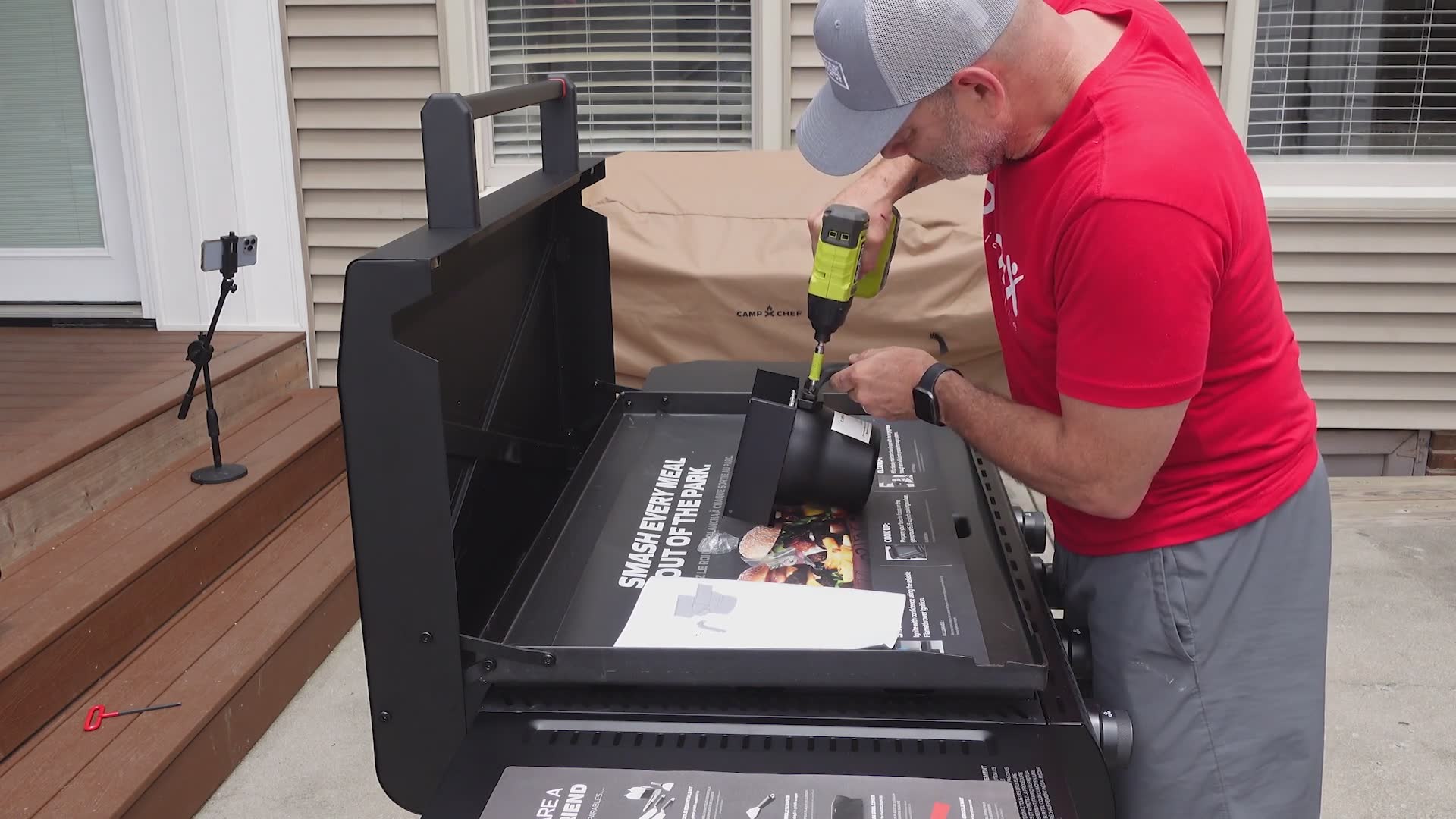 Complete assembly instructions for Gridiron flat top griddle