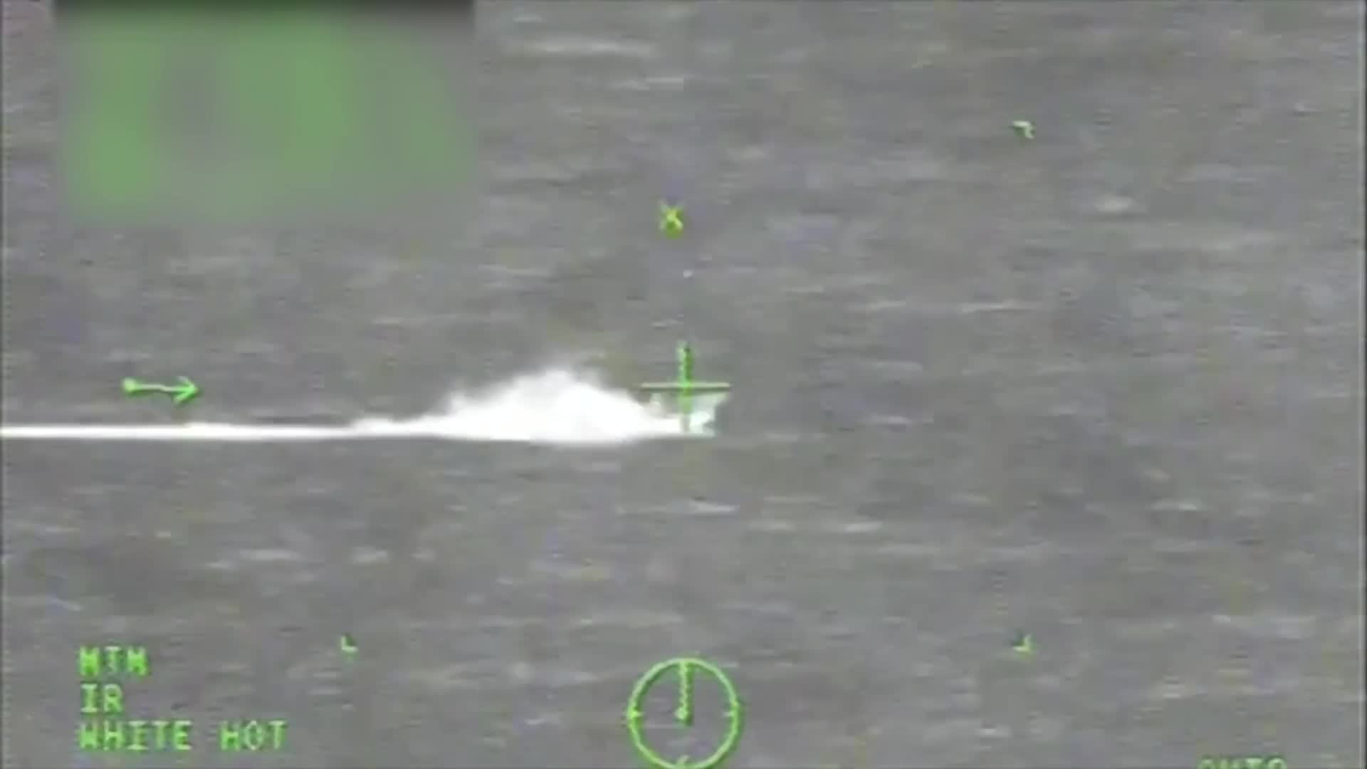 Drug smuggling vessel approaches carrier