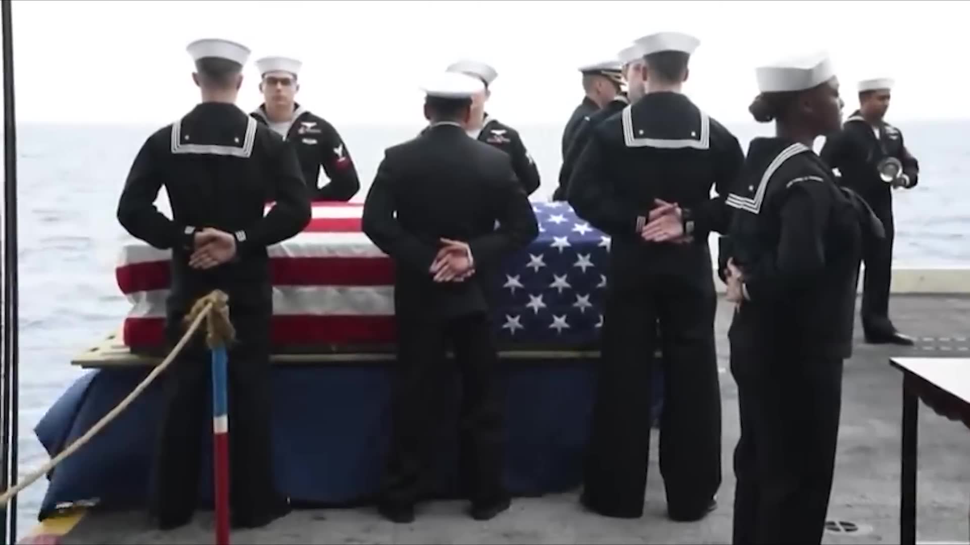 Burial at sea ceremonies and naval traditions
