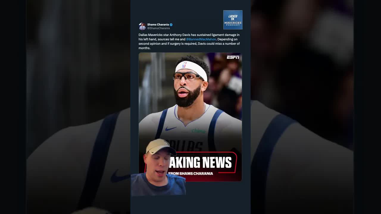 BREAKING: Anthony Davis sustained ligament damage and That Changes a LOT for the Dallas Mavericks