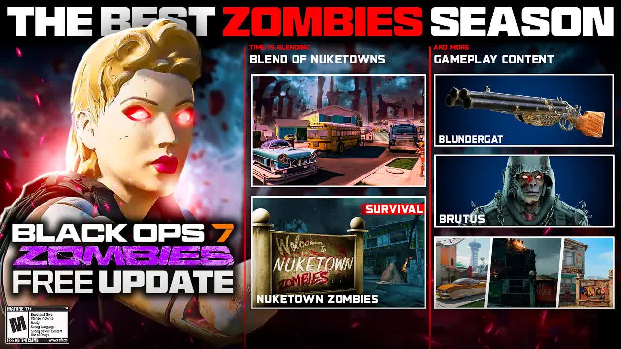ALL Black Ops 7 Zombies DLC 2 Nuketown Leaks! Widow's Wine Augments, Blundergat, LTMs, Boss Season 2