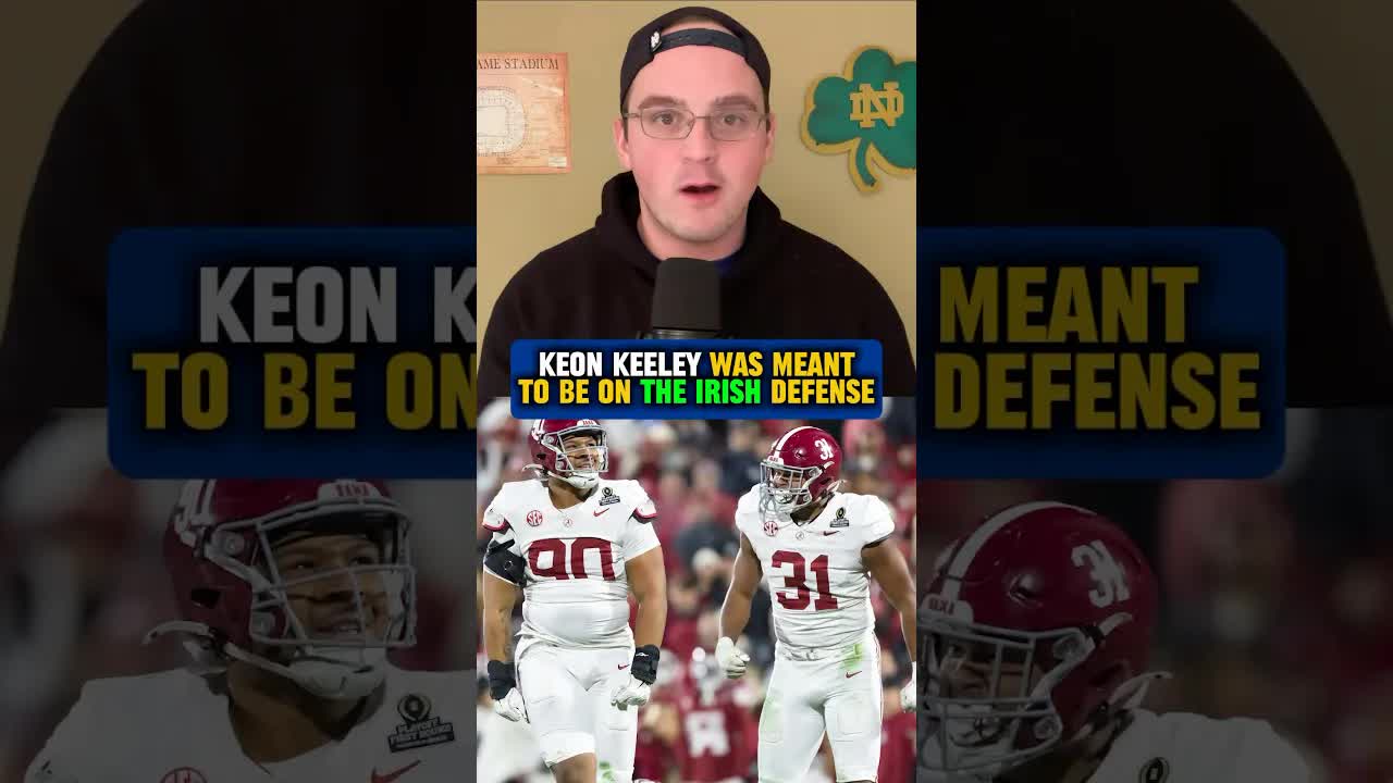 Keeley is a MAJOR addition to the #Irish defense in 2026 💪 #NotreDame #football #edit #shorts
