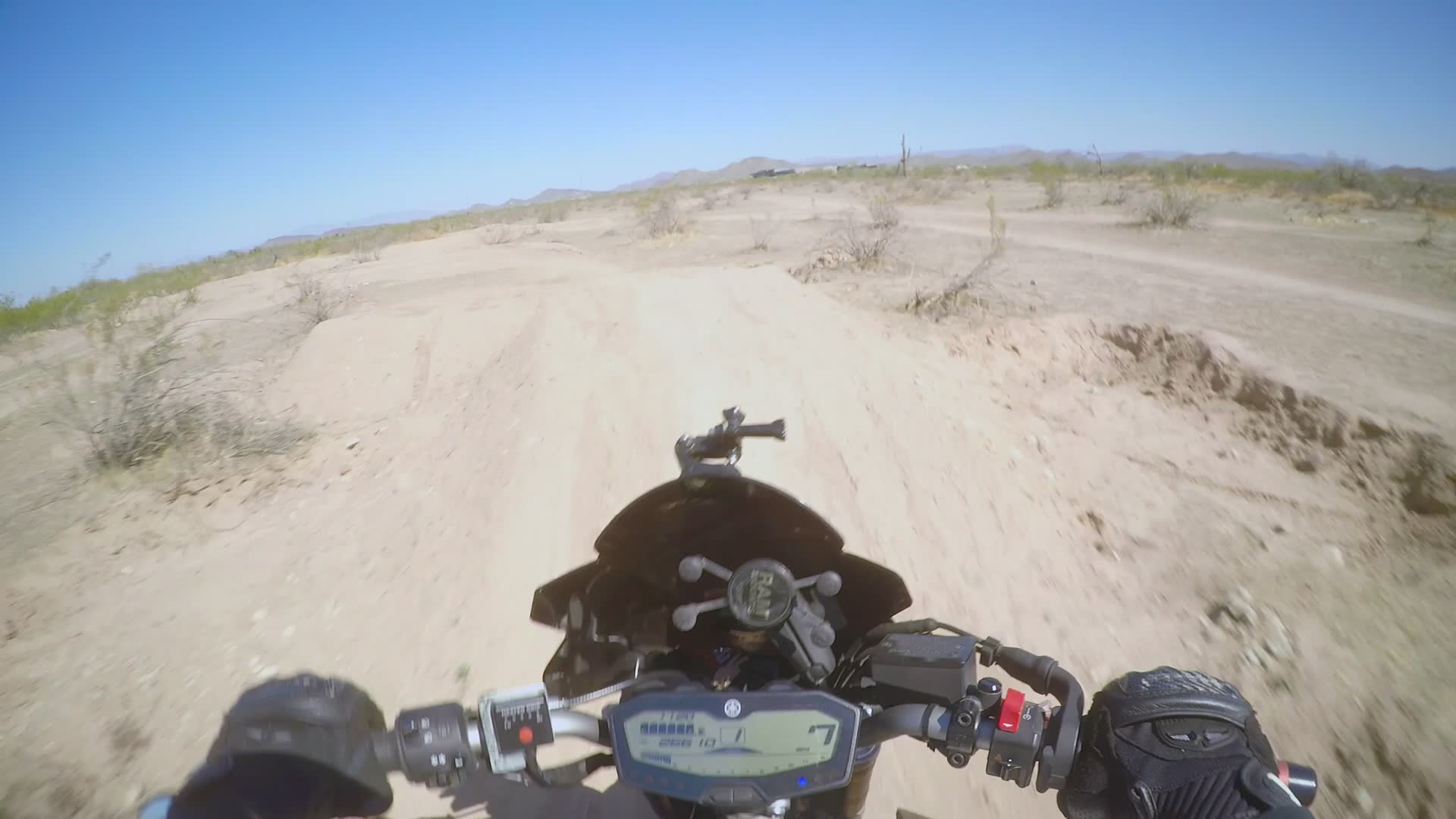 Motocross track difficulty surprises street rider
