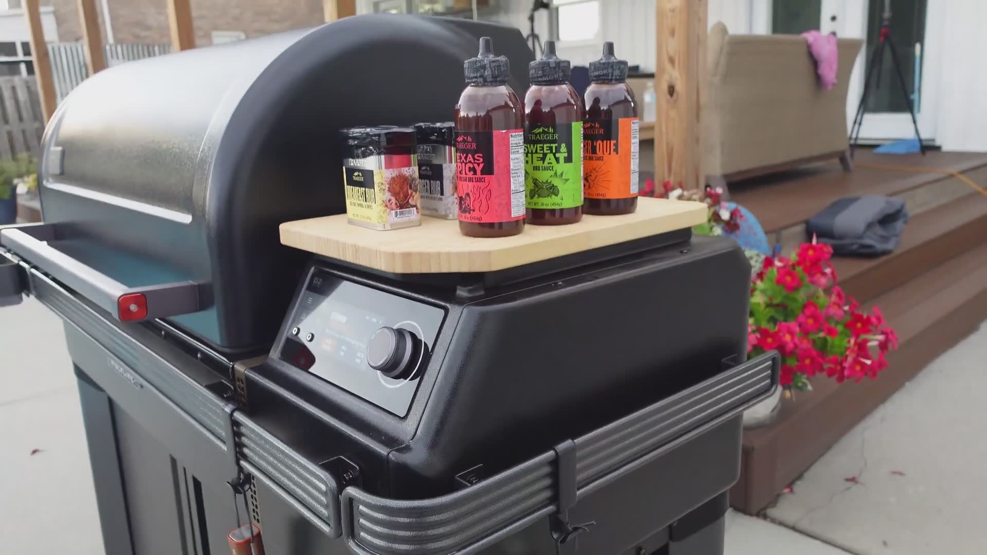Setting up the massive Traeger Timberline XL