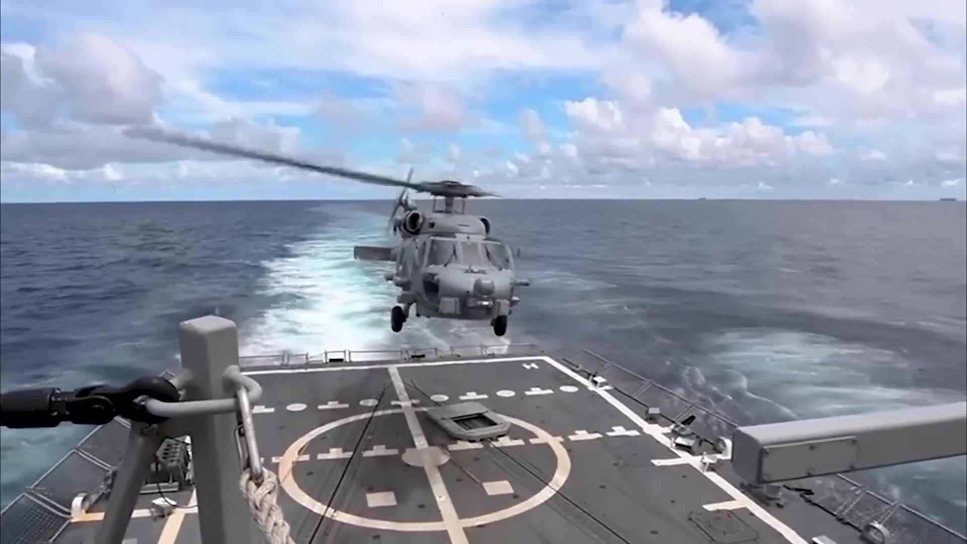 Engaging fast drug smuggling vessel
