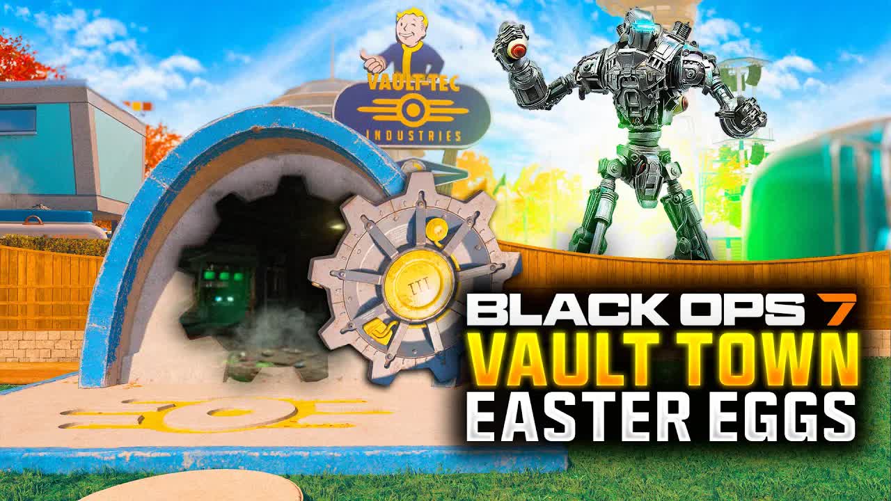 ALL Fallout Easter Eggs on Nuketown in Black Ops 7! (Vault Town) Black Ops 7 Fallout x COD Collab