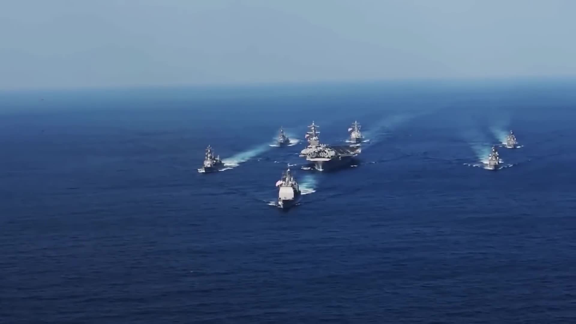 Anti-ship missiles miss carrier target