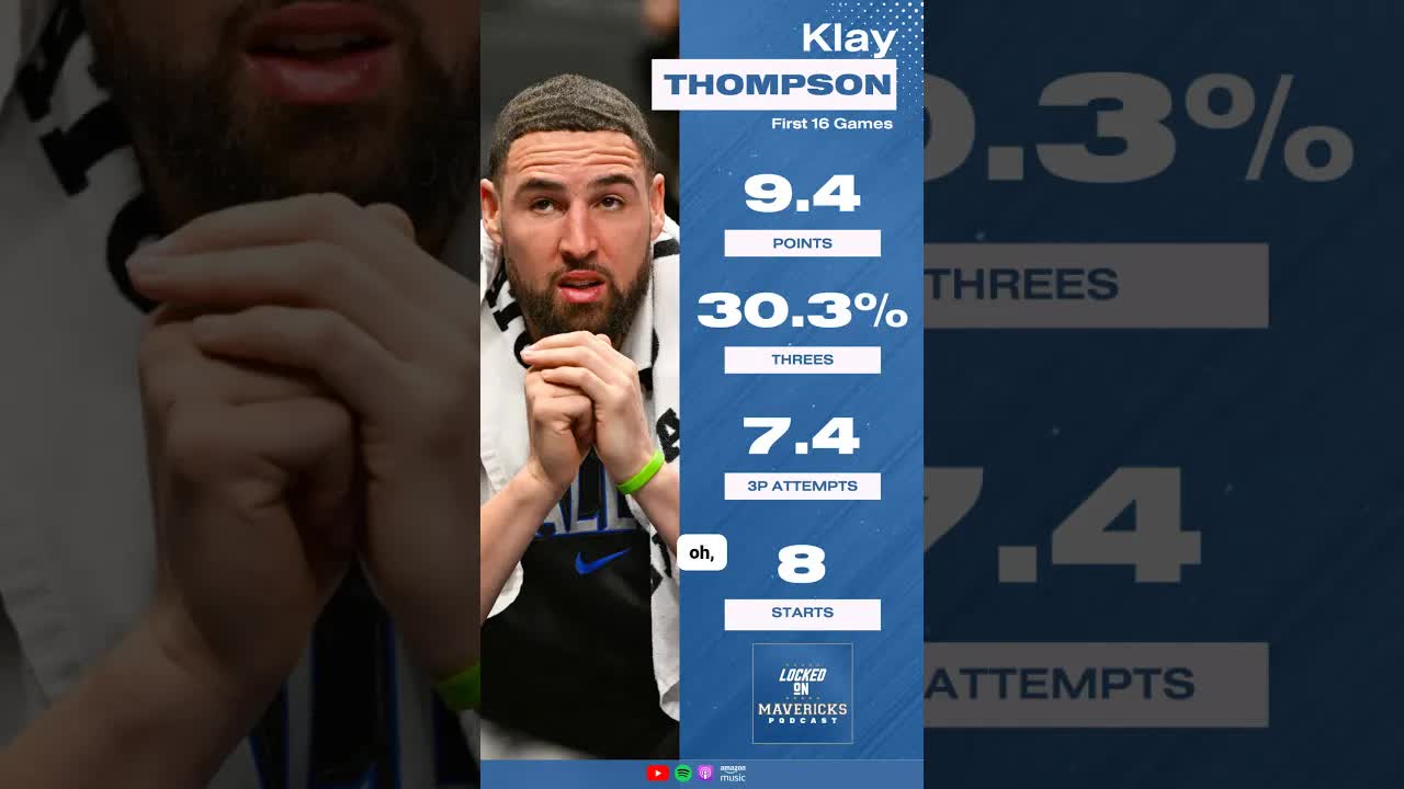 Klay Thompson's last 25 games for the Dallas Mavericks have been encouraging